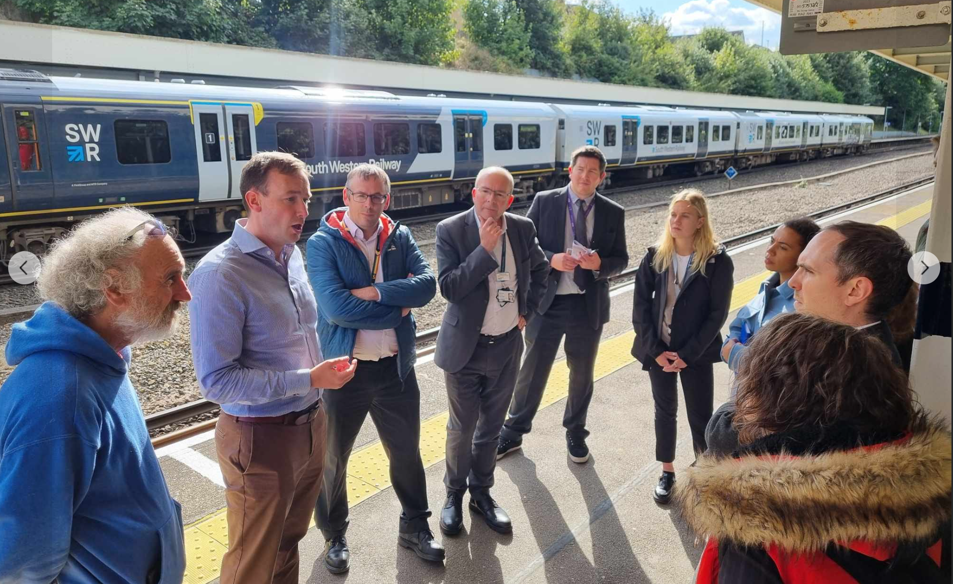 Meeting with SWR, Network Rail and local MP at Pokesdown station